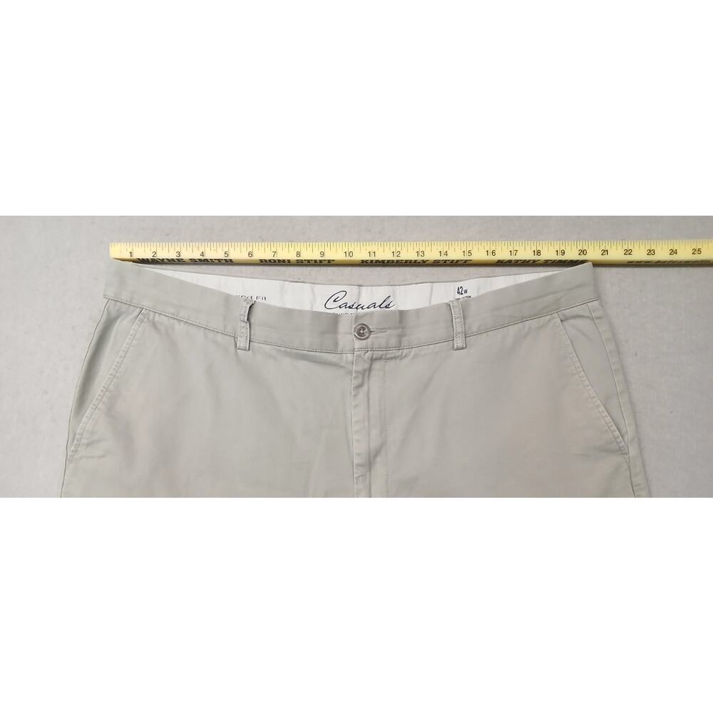 Rountree & Yorke Casuals (42W) Mens Beige Khaki Chino Shorts - Picture 2 of 12